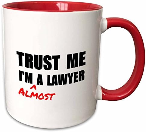 3dRose mug_195612_1 Повярвай Ми, аз съм Почти на Адвокат Весела Клон Хумор, Смешни Студентски Подарък Керамична Чаша, 11 Грама