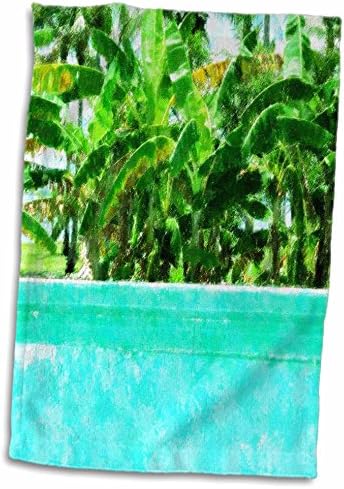 3. Импресионизъм Рози Флорен - Хавлии за басейн с палми (twl-22633-1)