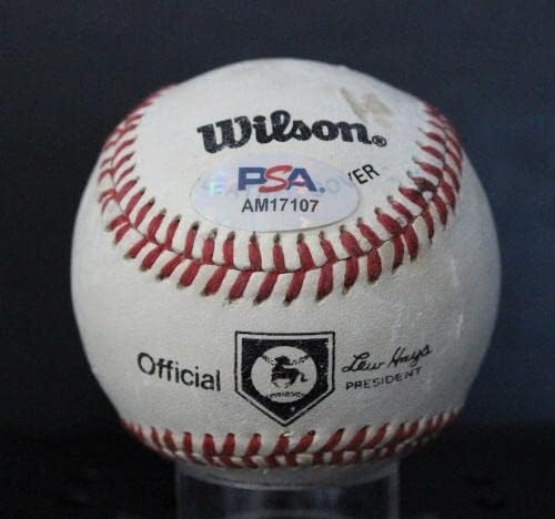 Уили Мейс Подписа Бейзболен Автограф Auto PSA/DNA AM17107 - Бейзболни топки с Автографи