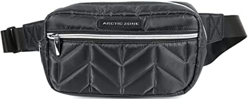 Стеганая Утепленная чанта за обяд през рамото ми и на пояса на Арктика Zone - Черен