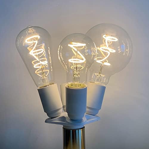 Led крушка на Едисон SIJUNSI G25, Led лампа с мощност 4 Вата с регулируема яркост, Еквивалент на 40 Вата, Мека бяла Светлина 2700 К, Средна база E26, 320 Lm, 6 опаковки от Прозрачно Стъ?