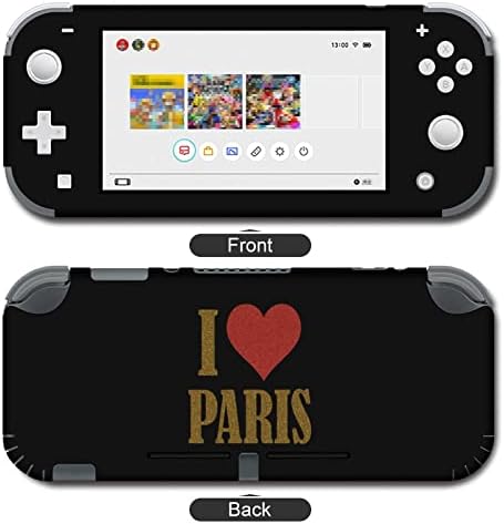 Етикети I Love Paris Стикер на Защитен Филм Персонални Стикер с Пълна Обвивка, която е Съвместима с Nintendo Switch
