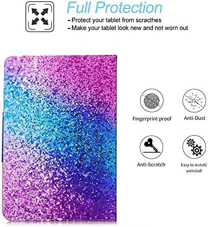 Универсален 10-Инчов калъф APOLL от фина изкуствена кожа с магнитна закопчалка, устойчив на удари Сгъваема чанта-портфейл със стойка за iPad Air, Samsung Galaxy Tab A 10,1/Tab E 9,6 и по-9,5