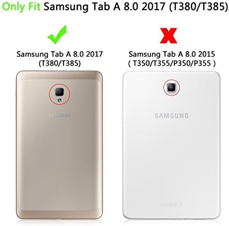 Калъф Samsung Galaxy Tab A 8,0 2017, калъф-за награда Newshine Premium с панти капак-стойка от изкуствена кожа с държач за карти/на брой
