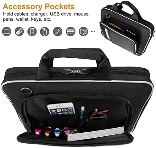 13,3-Инчов Калъф за лаптоп, чанта през рамо с джобове за iPad Pro 12,9, MacBook Air / Pro 13, Galaxy Tab S8 Ultra / Plus, Surface Pro