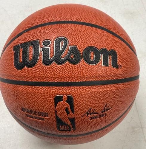 Хаким Оладжувон Подписа на Баскетболна топка на Уилсън с Автограф от Nba Jsa - Баскетболни Топки С Автографи