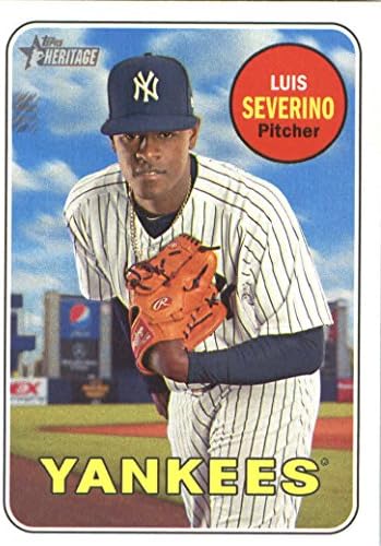 2018 Бейзболна картичка Topps Heritage #303 Луис Северино , Ню Йорк Янкис
