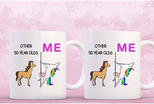Подаръци SIUNY на 50-ия рожден ден на жените - Други чаши за кафе Me Unicorn за 50-годишни - Нов, най-Добрите Идеи за подаръци за 50-годишния