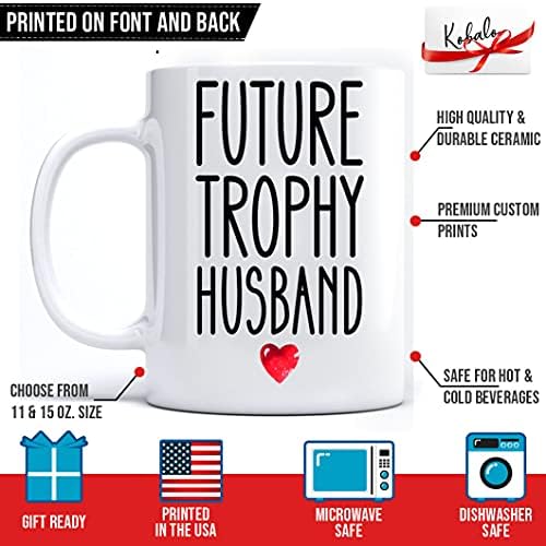 Кафеена Чаша за Бъдещето на Съпруга-Трофей 2022, Забавна Кафеена Чаша За Младоженеца-Забавен Подарък за Бъдещето на Мъжа си, най-Добрата