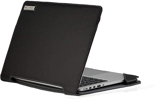 Серия Broonel - Profile - Черен Кожен калъф за лаптоп, съвместима с лаптоп HP EliteBook x360 1030 Г-8 13,3