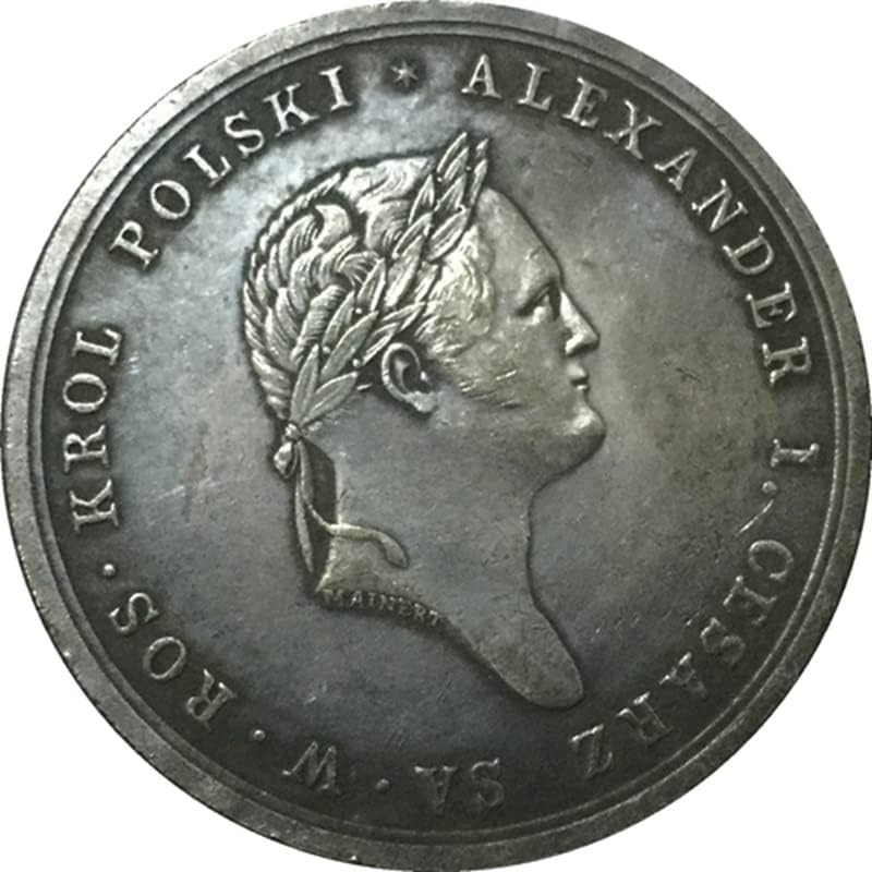 Руската медал 1821 г. Антични Монети Ръчно изработени Монета 45 мм