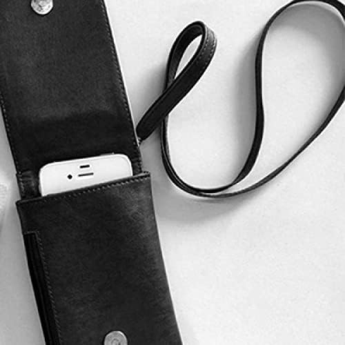 Сакура Геометрия На Цветя Модел Япония Телефон В Чантата Си Портфейл Окачен Мобилен Калъф Черен Джоба