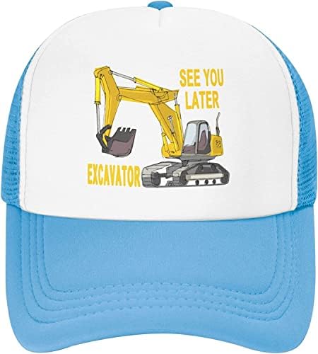 Бейзболна шапка за багер-шофьор на камион за момчета Japoye, Окото Регулируема бейзболна шапка за деца на възраст от 3 до 11 години