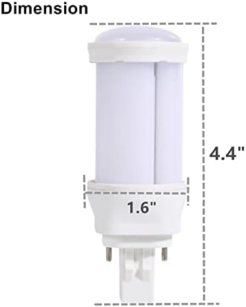 Основната led лампа SATZOL Plug and Play 9W GX23-2, led лампа PL капацитет 900 Lm, топло бяла 3000 До равностойността на 13 W 18 W КФЛ, съвместима с баласт, 2 комплекта (топъл бял 3000 До)