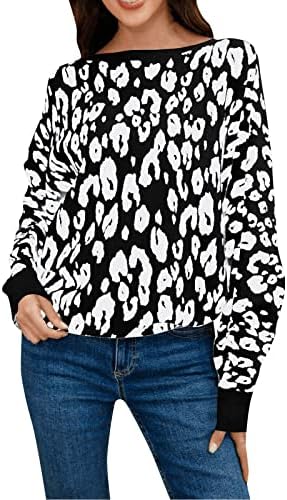 Жена Пуловер на Райета, Монофонични Свободен Пуловер с един деколте и дълъг Ръкав Прилеп, Вязаный Пуловер, Топ, Сладък Пуловер