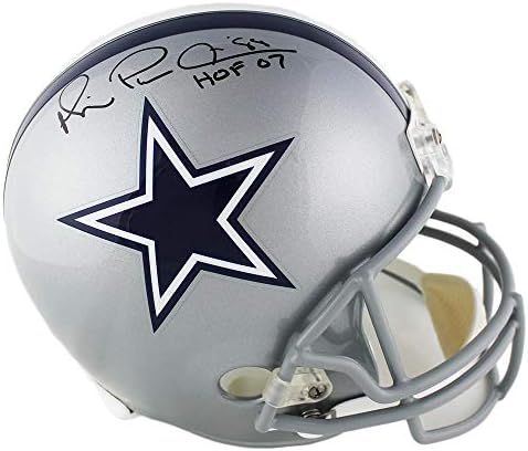 Майкъл Ървин Валиден подписа Голям шлем NFL Далас Ковбойз с надпис Плеймейкър и КОПИТО 07 - Каски NFL с автограф