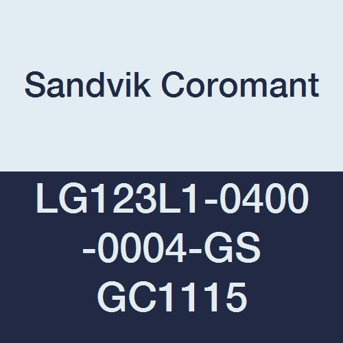 Твердосплавная канавочная плоча е sandvik Coromant CoroCut с 1 кант, изместване 90 Градуса, Геометрия GS, Марка GC1115, Многослойно покритие,