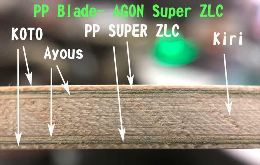 【ПП】 Agon ST Super ZLC ★ Нож за тенис на маса S. ZLC Super ZLC Blade, Гребло за пинг-понг, Ракета за тенис на маса ★- Произведено в Тайван