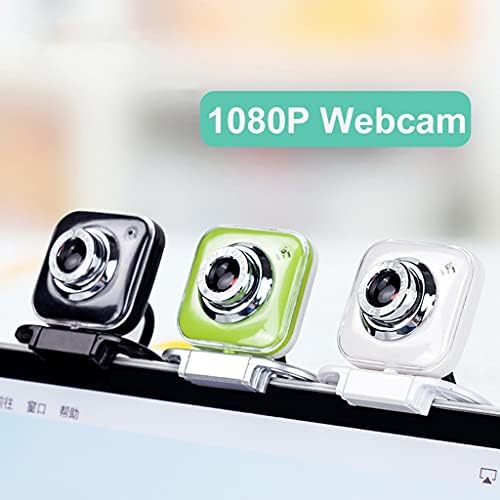 Уеб камера LMMDDP 1080p Пълна уеб-Камера с микрофон USB-Камера, Уеб Камера за компютър, Лаптоп, Запис на видео (Цвят: E)