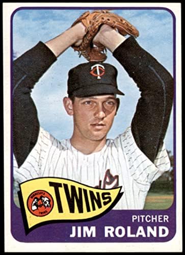 1965 Topps # 171 Джим Роланд Миннесотские близнаци (Бейзболна картичка) NM Близнаци