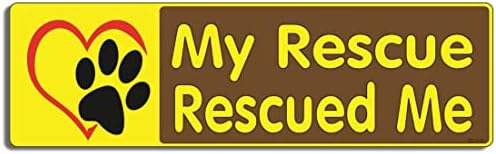 Gear Tatz - My Rescue ме Спаси - Любител на кучета, Осиновяване домашни любимци - Стикери - 3 x 10 инча - Професионално направено в САЩ (винил, X1)