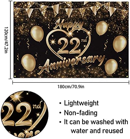5665 Честит 13-Та Годишнина на Фона на Банер Декор на Черно Злато – Блестящо Сърце на Любовта Щастливи 13 Години Годишнина от Сватбата Тематични Украси за Партита за Же