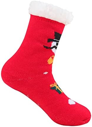 чорапи над Коляното, Дамски Есен-зима Коледни Чорапи, Чорапогащи, Зимни Чорапи, Сгъстено Забавни Пухкави Чорапи за Жени