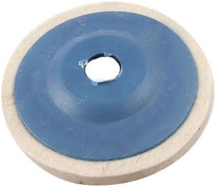 Абразивни кръгове и дискове Aexit цвят на Слонова кост, Синьо на цвят, с Диаметър на отвора 0.6 инча. Вълнен Филц, Шлайфане Абразивен