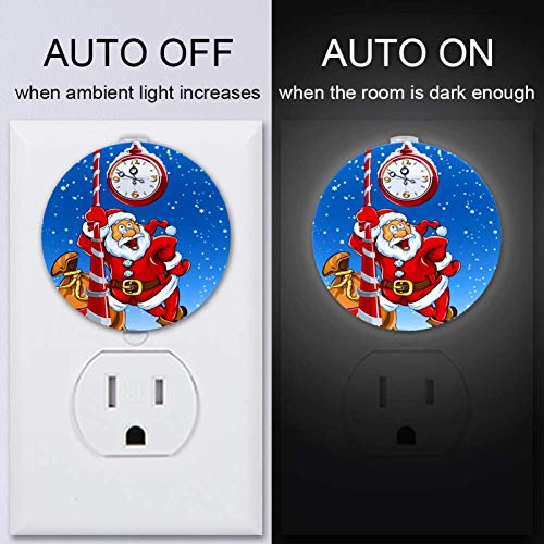 Unicey Дядо Коледа Под Часовника Нощни осветителни Тела, Спестявайки Енергия Ефективна Мощност 0,5 W Диви и Лека Лампа за Деца