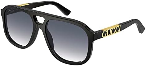 Слънчеви очила Гучи GG1188S 002 Черно/Сиво Пилот Унисекс