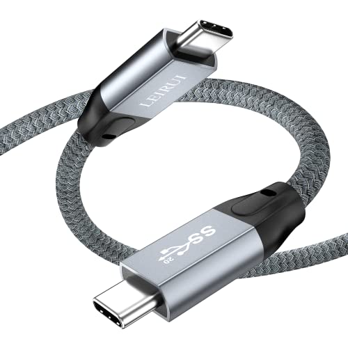 USB кабел-C-USB-C, 1,64 метра USB 3,2 100 W / 5A Кабел за бързо зареждане зарядно устройство Тип C, Найлонов USB кабел C, Съвместим с Samsung Galaxy S22, iPad Mini 6, iPad Pro 2020, iPad 4 Air, MacBook Pro 2020, Pixel, LG