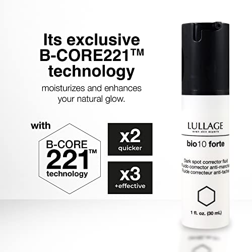 Дневен лосион-коректор за тъмни петна LULLAGE bio10 forte за чувствителна кожа на базата на B-ОСНОВНАТА 221TM и листата на Лангсата,