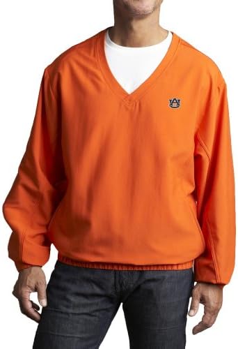 Мъжки ветровка NCAA Auburn Тайгърс College Оранжев цвят Windtec Astute с V-образно деколте