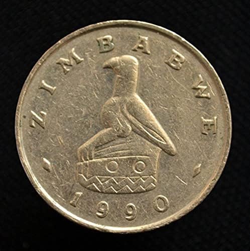 Монета Зимбабве 50 Година на Издаване САЩ Случайни Медно-Никелови Монети 25,95 мм с африкански животни