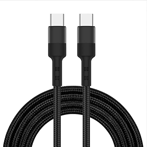 Maixbomr 90-Градусов USB кабел C-C USB с Дължина 6,6 фута, 60 W Кабел за бързо зареждане PD Type C, Двойна Правоъгълна кабел в найлонов