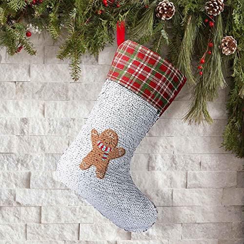 YAMAYDAY Персонализирани Коледни Чорапи, САМ По Поръчка Добави Снимка Текст Коледен Отглеждане Декорация на Дома Подаръци за Кучета,