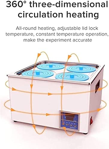 Цифров Термостатическая Лаборатория Водна баня MEHAOC, Вътрешен Резервоар от Неръждаема стомана, Обзавеждане за лаборатория на водна