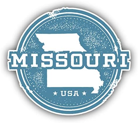 Мисури, САЩ, Гръндж-Карта на щата Vinyl Стикер На Автомобилна Броня, Стикер