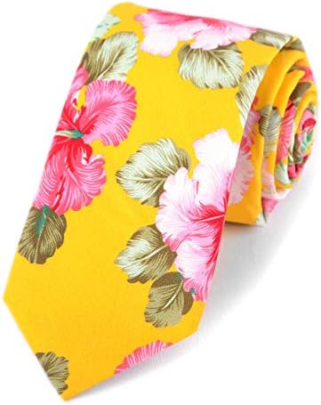 Мъжки Тесни Памучни вратовръзки в цветенце + Сватбени вратовръзки и пролетта вратовръзки! Добра мъжка вратовръзка на цветчета.