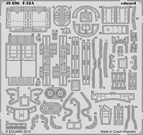 EDU49696 1:48 Набор от части нокът Eduard Color PE - T-38A (за използване с набор от модели Trumpeter) [АКСЕСОАР за набиране на модели]
