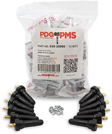 Аксесоари за колелата на Части PDQ TPMS 12 БР. Комплект за обслужване на OEM-сензори За гуми с защелкивающимися гумени пръчки клапани|Schrader