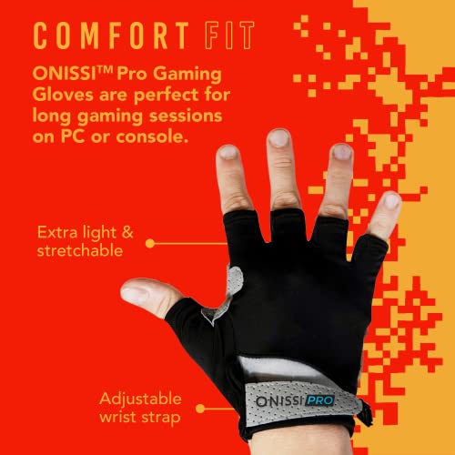 Слот ръкавици ONISSI Pro за потни ръце – Ръкавици Gamer Grip за игри на PS4 / PS5 / Xbox / Pc / виртуална реалност / от мобилното устройство