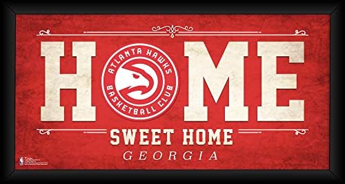 Колаж Атланта Хоукс в рамка с размери 10 х 20 инча Дом Сладък дом - указателни Табели и колажи отбори в НБА