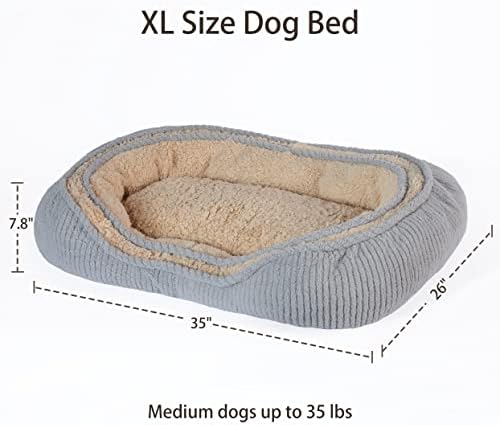 Меко легло за куче от среден размер | XL Размер L35 X W26 | с Тегло до 35 кг | От кутията | Интегриран дизайн | Уютна и комфортна |