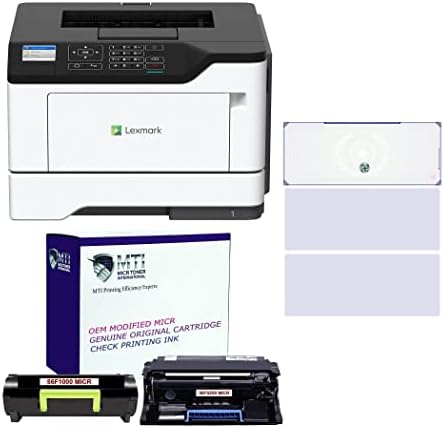 Комплект безжичен лазерен черно-бял чекова принтер MTI MS521dn с Модифицираните OEM тонер MICR 56F1000, модифицирано OEM фотобарабаном