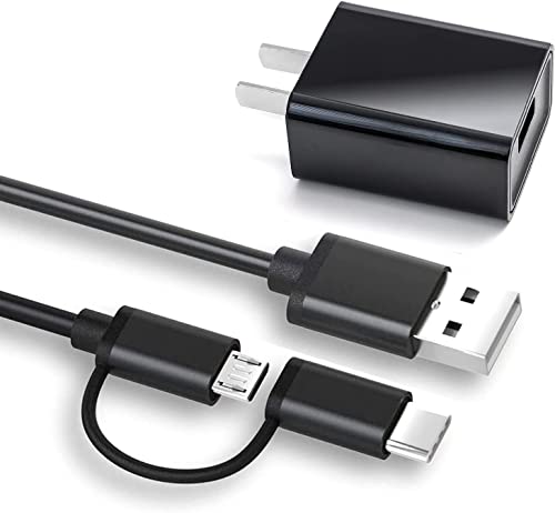 Бързо Монтиране на зарядно 2 в 1 USB Type C и Micro, Кабел за зареждане на домакински клетъчна комуникация Запалените 589, Говорител