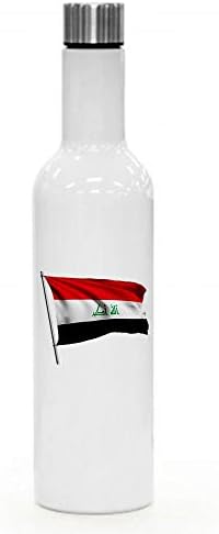 ExpressItBest 25 грама Изолирано Бутилка за вино /Вода - Флаг на Ирак (Iraqian) - Изобилие от възможности