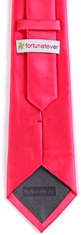 fortunatever Мъжки Монофонични Сатен Вратовръзка За мъжете, Вратовръзки, ръчно изработени в Различни Цветове + Подарък кутия
