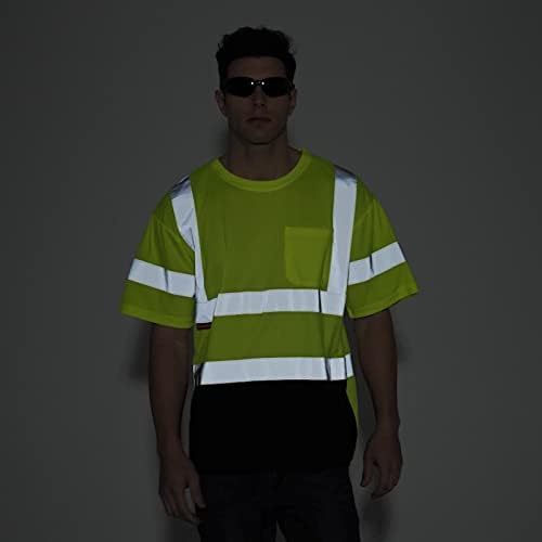 Светлоотразителни защитни тениски ProtectX повишена видимост, произведени с дълги или къси ръкави, тип ANSI R, клас 2