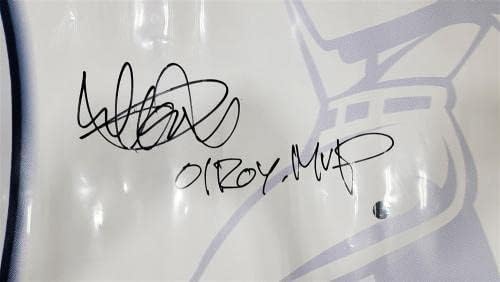 Ичиро Сузуки с автограф 36x96 2001 All Star Game Използва Банер стадион Пепси Сиатъл Маринърс 01 ROY/MVP с голографическим артикулом